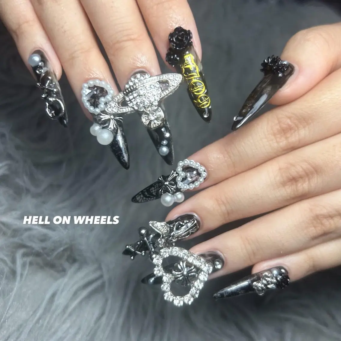 ネイル レース ⛓Miyu ⛓のネイルデザイン