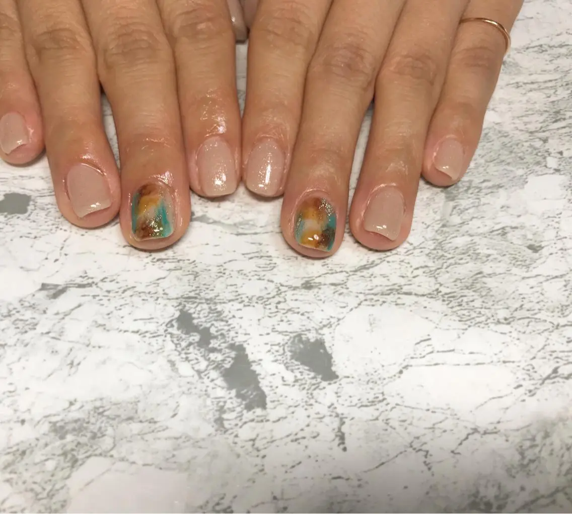 ネイル フットネイル ニュアンスネイル シンプルネイル 春ネイル 夏ネイル nail fufla ♡yamane♡のネイルデザイン