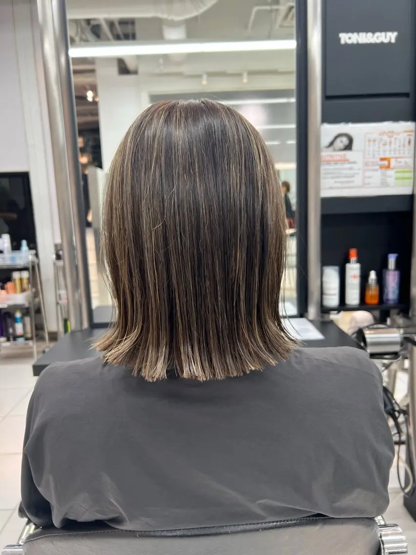 ミディアム カラー かわはら たみのヘアスタイル