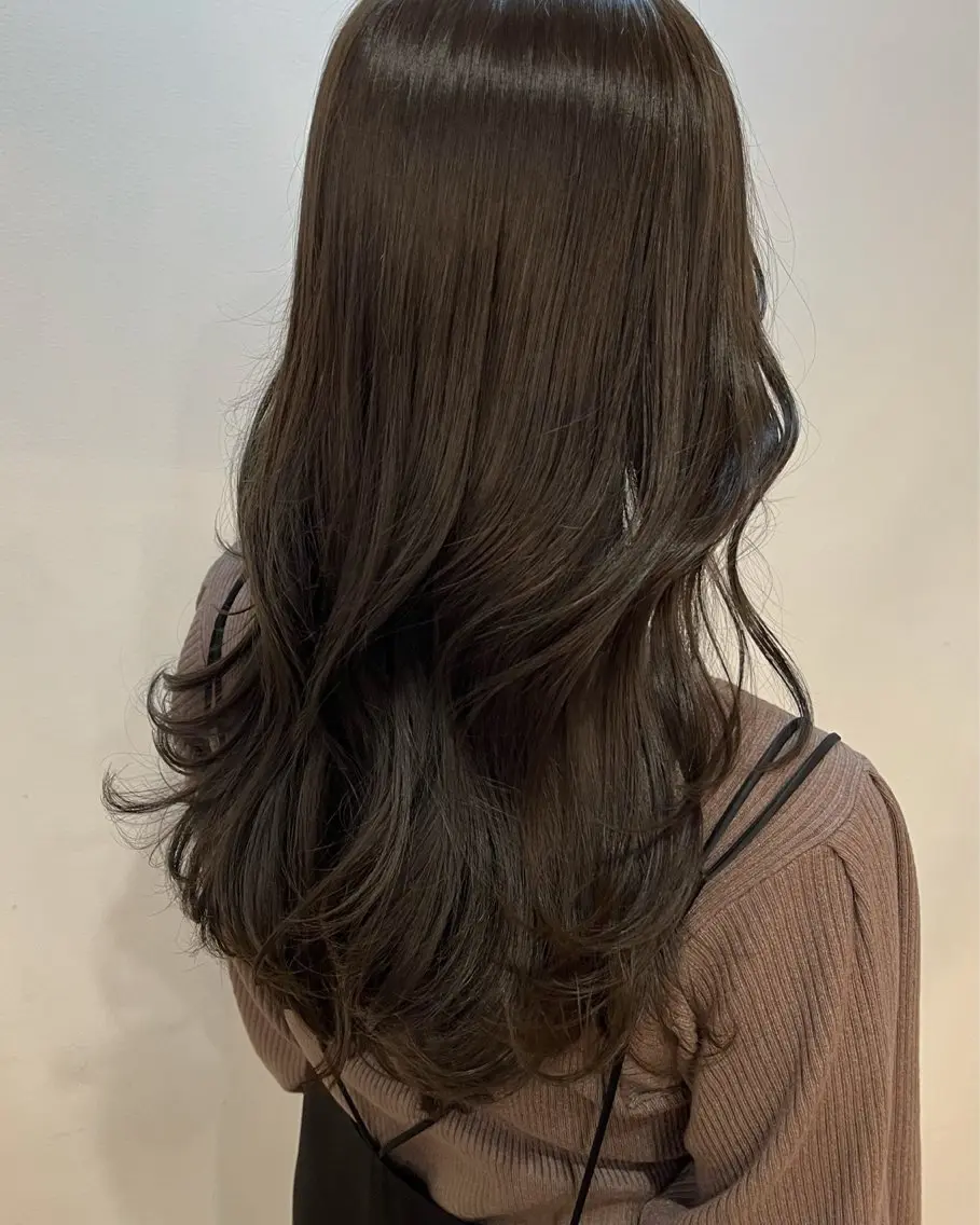 ロング カラー カット ヘアカラー Lolonois梅田 /Okazaki:)のヘアスタイル
