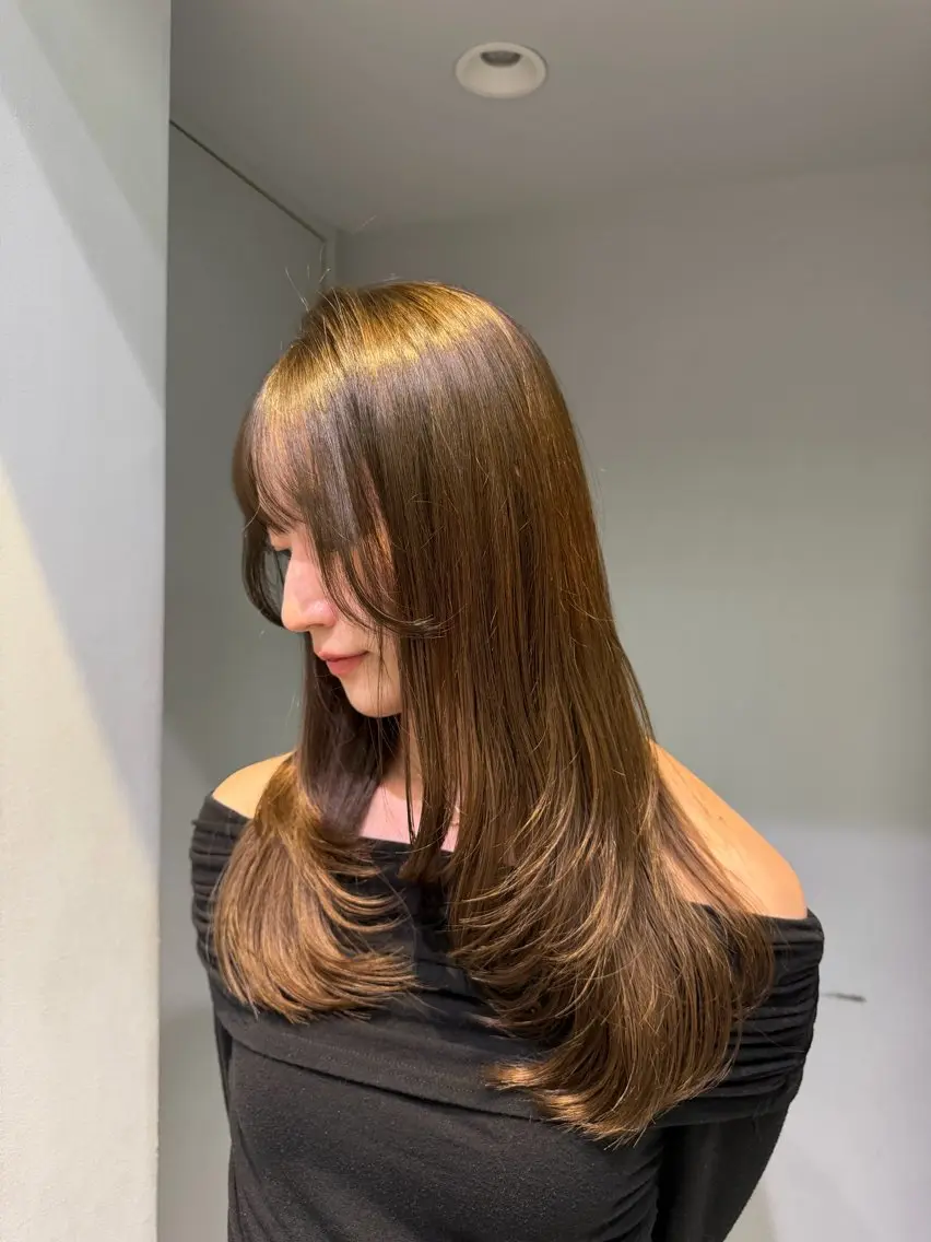 カラー ヘアカラー トリートメント hinaru ．のヘアスタイル