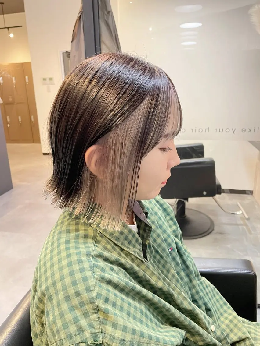 ショート カット ヘアカラー 👑髪質改善カラー 中垣斗希のヘアスタイル