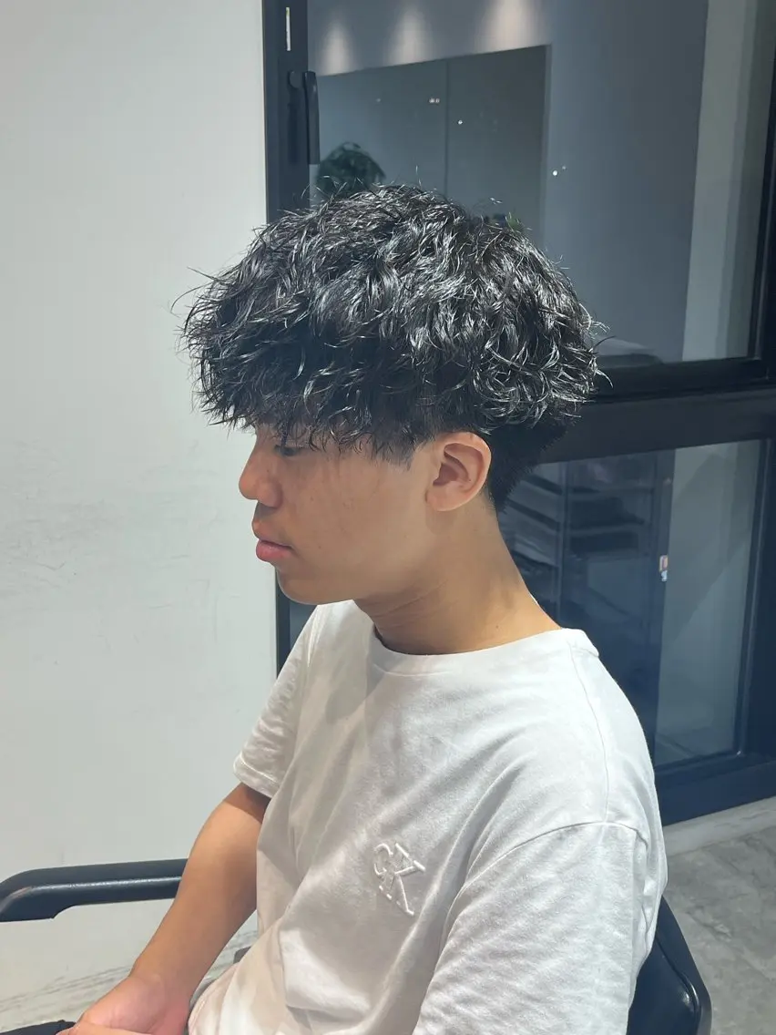 ショート パーマ メンズ カット パーマ 山下和輝/fifth メンズパーマのヘアスタイル
