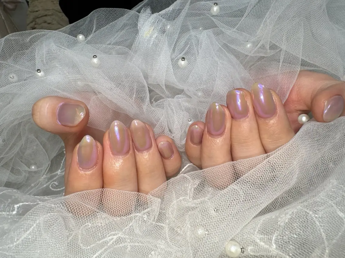 ネイル ミラーネイル ワンカラーネイル wacca♡nail スタッフのネイルデザイン