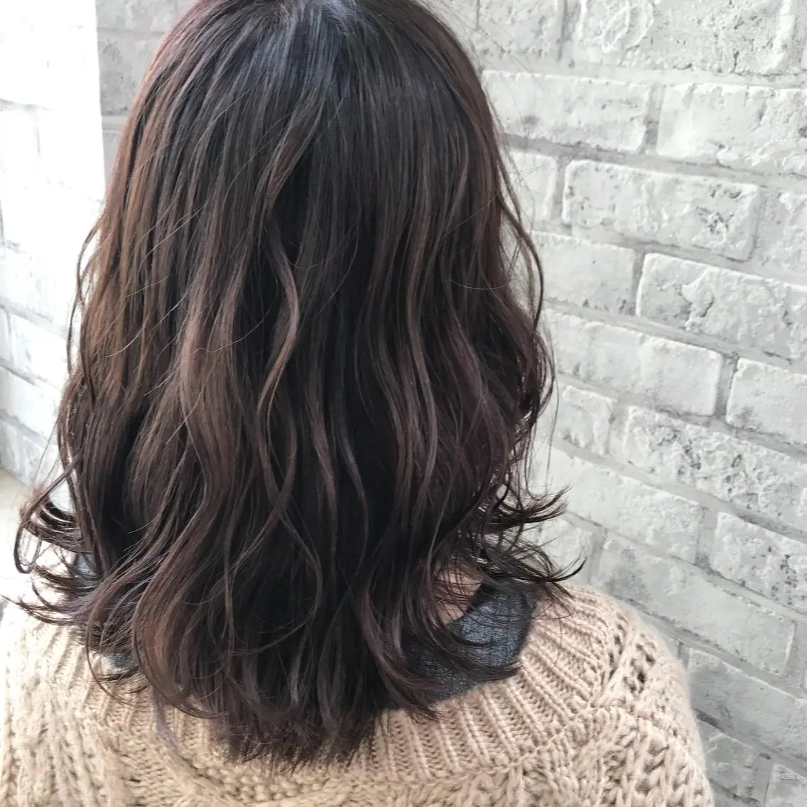 ミディアム カラー アッシュ ラベンダーカラー ラベンダーアッシュ ヘアカラー トリートメント Oopsレイヤー 加藤澄都のヘアスタイル