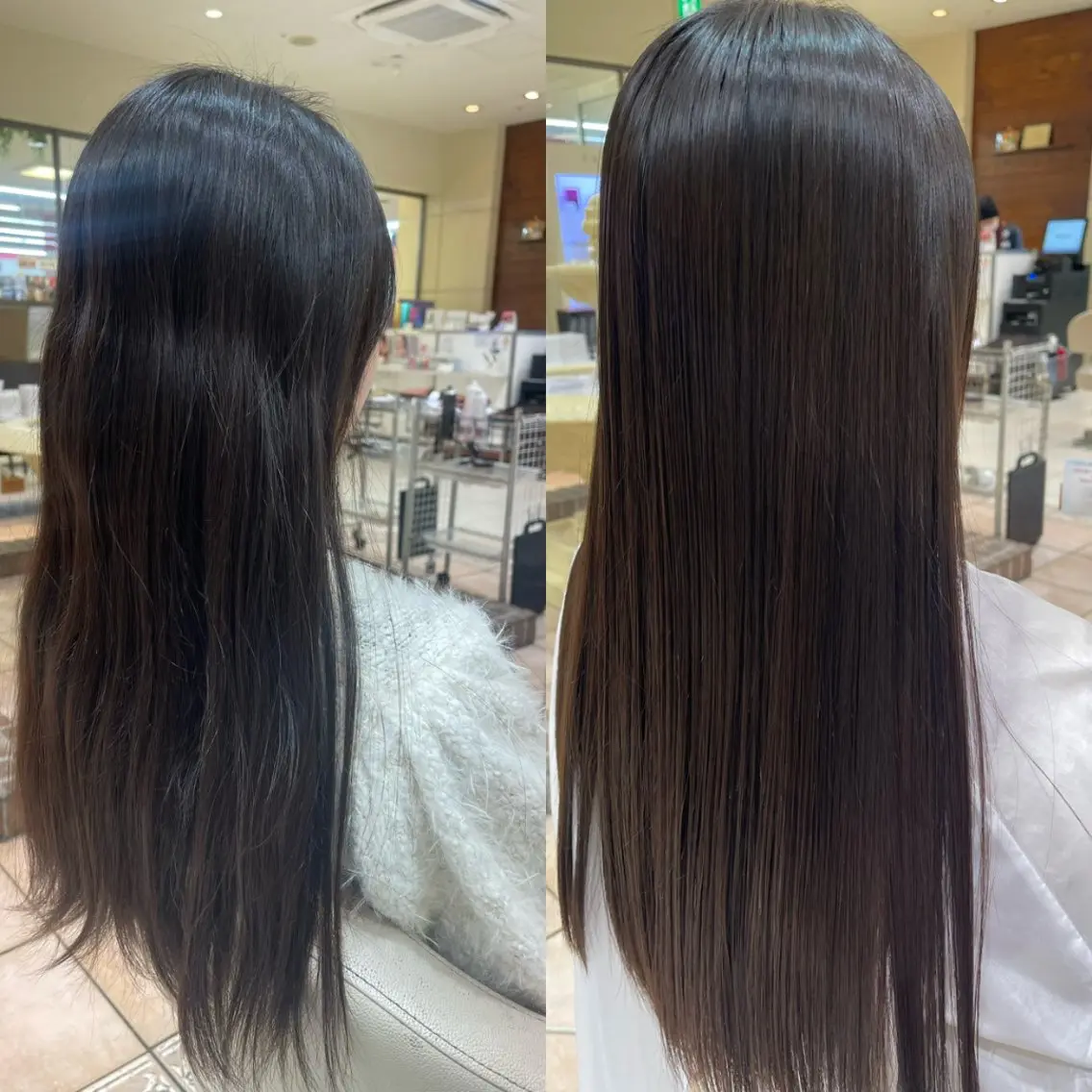 ロング カット 縮毛矯正 カネヒラ リョウスケのヘアスタイル