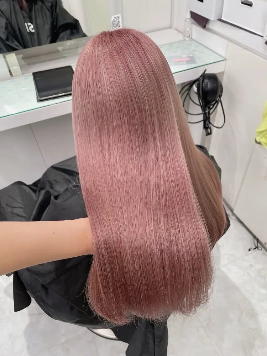 ロング カラー ヘアカラー トリートメント ヘアセット ウルフカットマスター みつきのヘアスタイル