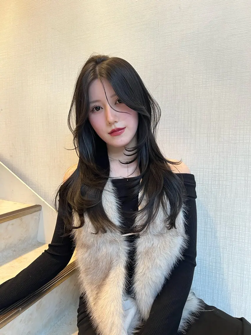 ロング カラー カット ヘアカラー トリートメント みつゆ 表参道/原宿のヘアスタイル