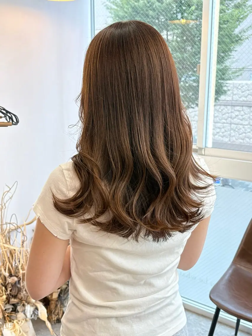 ロング カット ヘアカラー トリートメント Chainon　山中 拓也のヘアスタイル