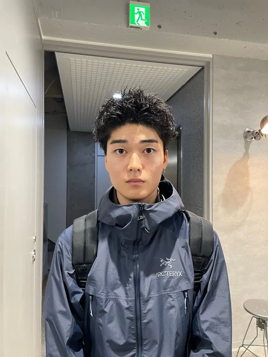 ショート カラー パーマ メンズ カット ヘッドスパ ヘアセット 🔥メンズ 特化🔥菊水皐暉🔥のヘアスタイル