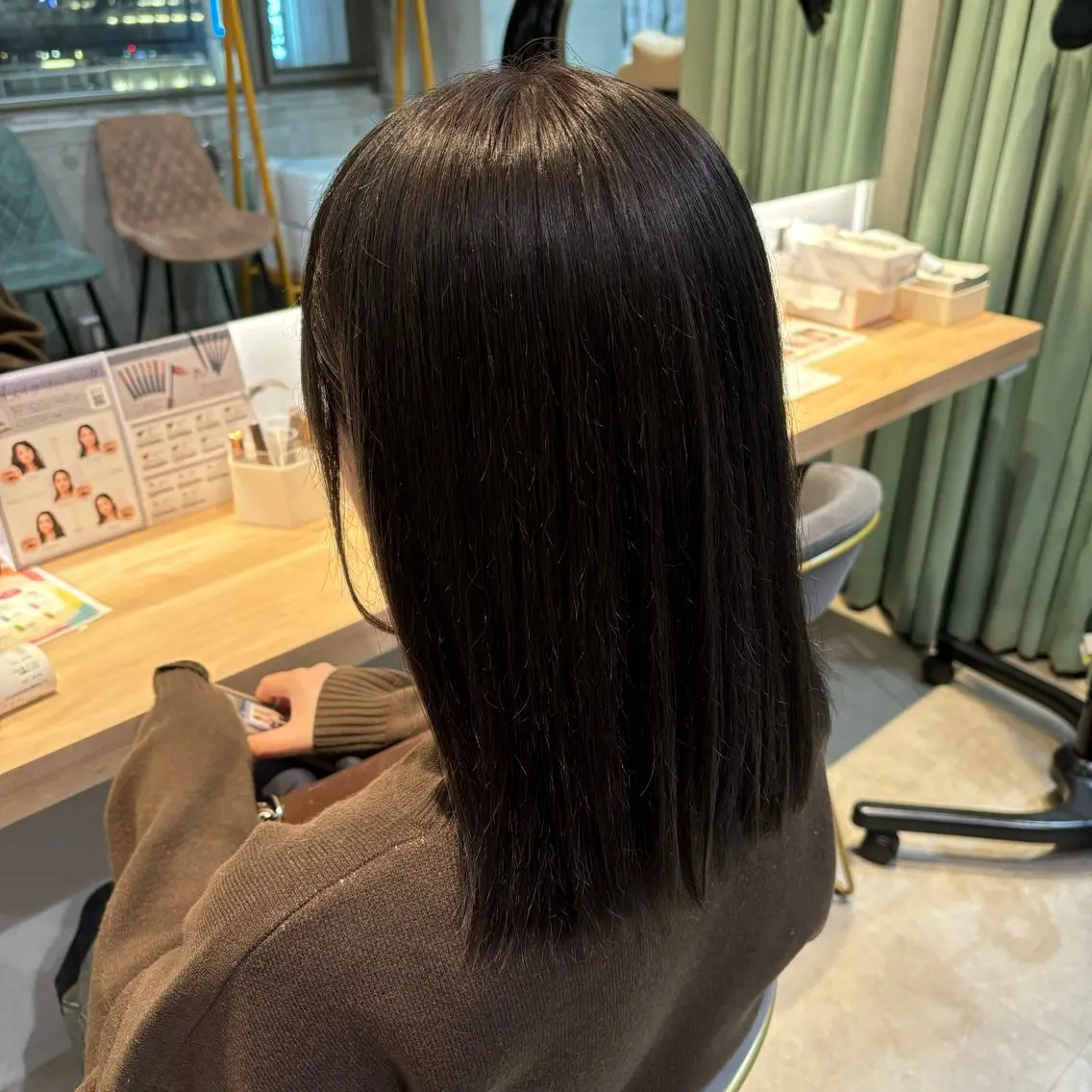 カラー グレージュ ヘアカラー りあの🎀 /暖色カラー🍒のヘアスタイル