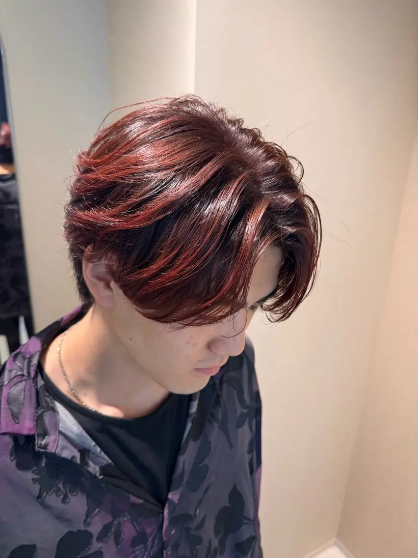 ショート カラー メンズ メンズブリーチ ブリーチ 透明感カラー デザインカラー ダブルカラー ヘアカラー wool TOKYO けいごのヘアスタイル