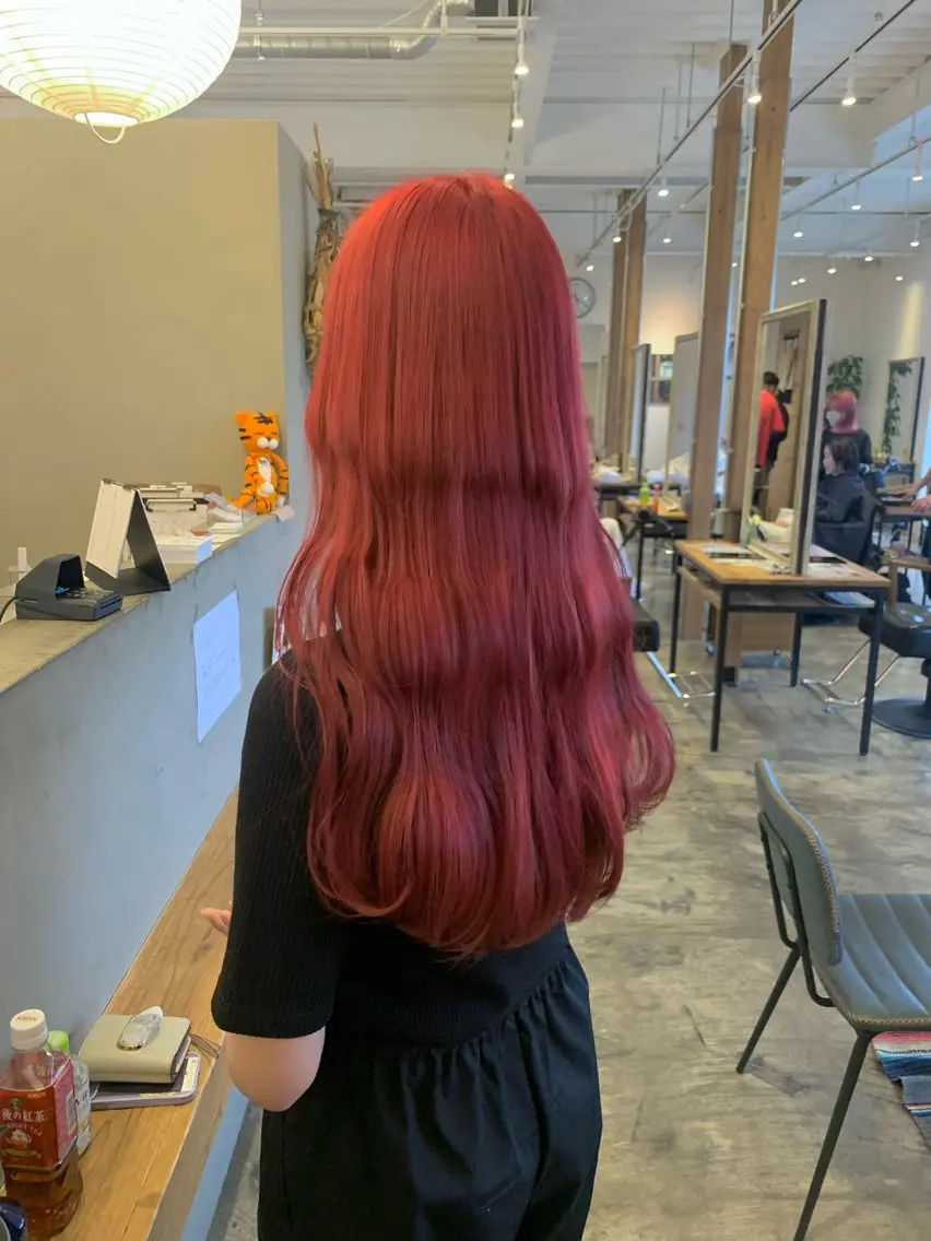 ロング カラー カット ヘアカラー ハイトーン職人💗 松本輝美のヘアスタイル