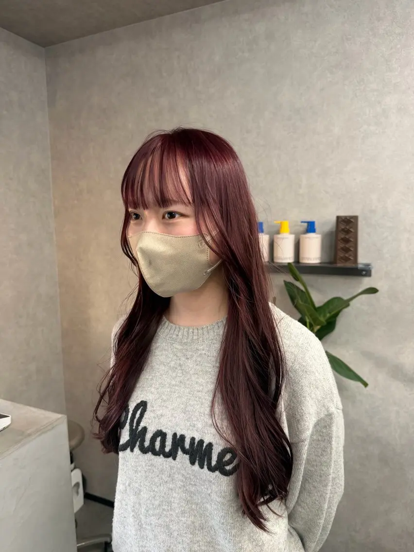ロング カラー ブリーチ ブリーチなしカラー ヘアカラー アヤカ （AYAKA）のヘアスタイル