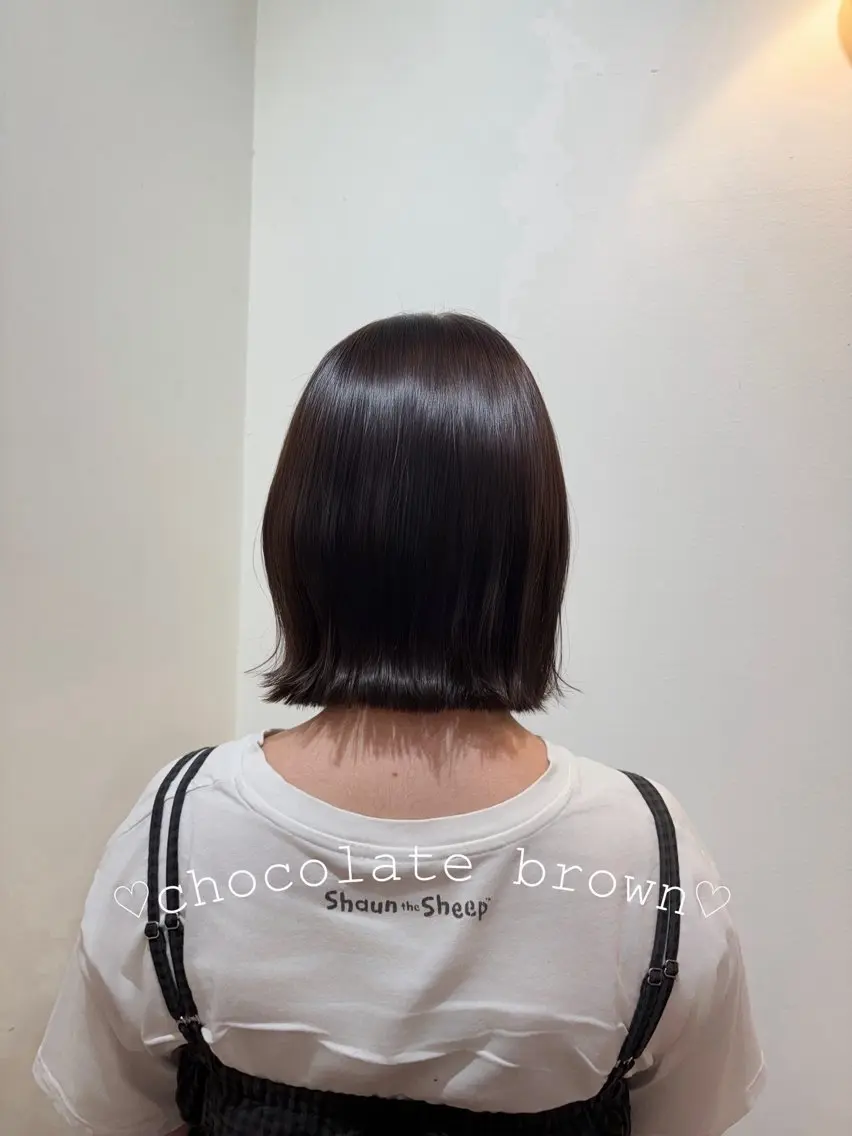 ミディアム カラー 黒髪 ケアカラー ダブルカラー カット ヘアカラー トリートメント 🍒桜井 優華🍒のヘアスタイル