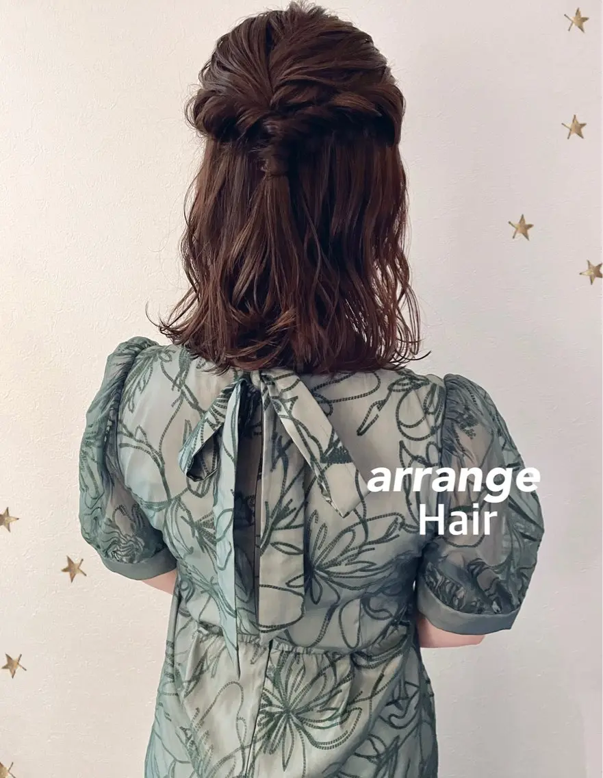 ミディアム ヘアアレンジ ヘアセット 市川 千夏のヘアスタイル