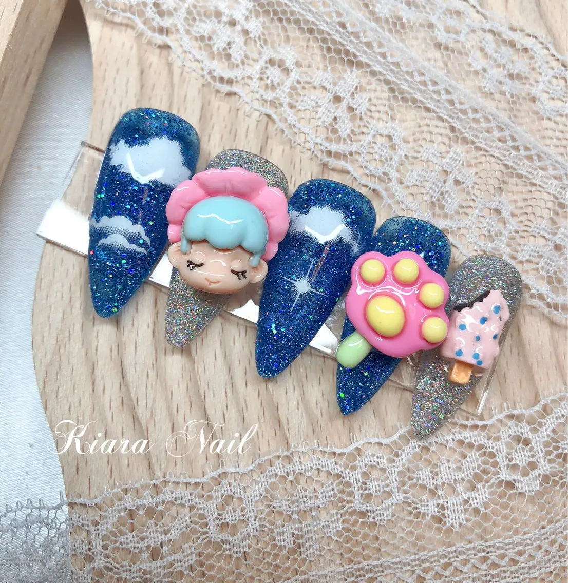 ネイル フラッシュネイル マグネットネイル 持ち込み 🍭Kiara Nail🍭のネイルデザイン