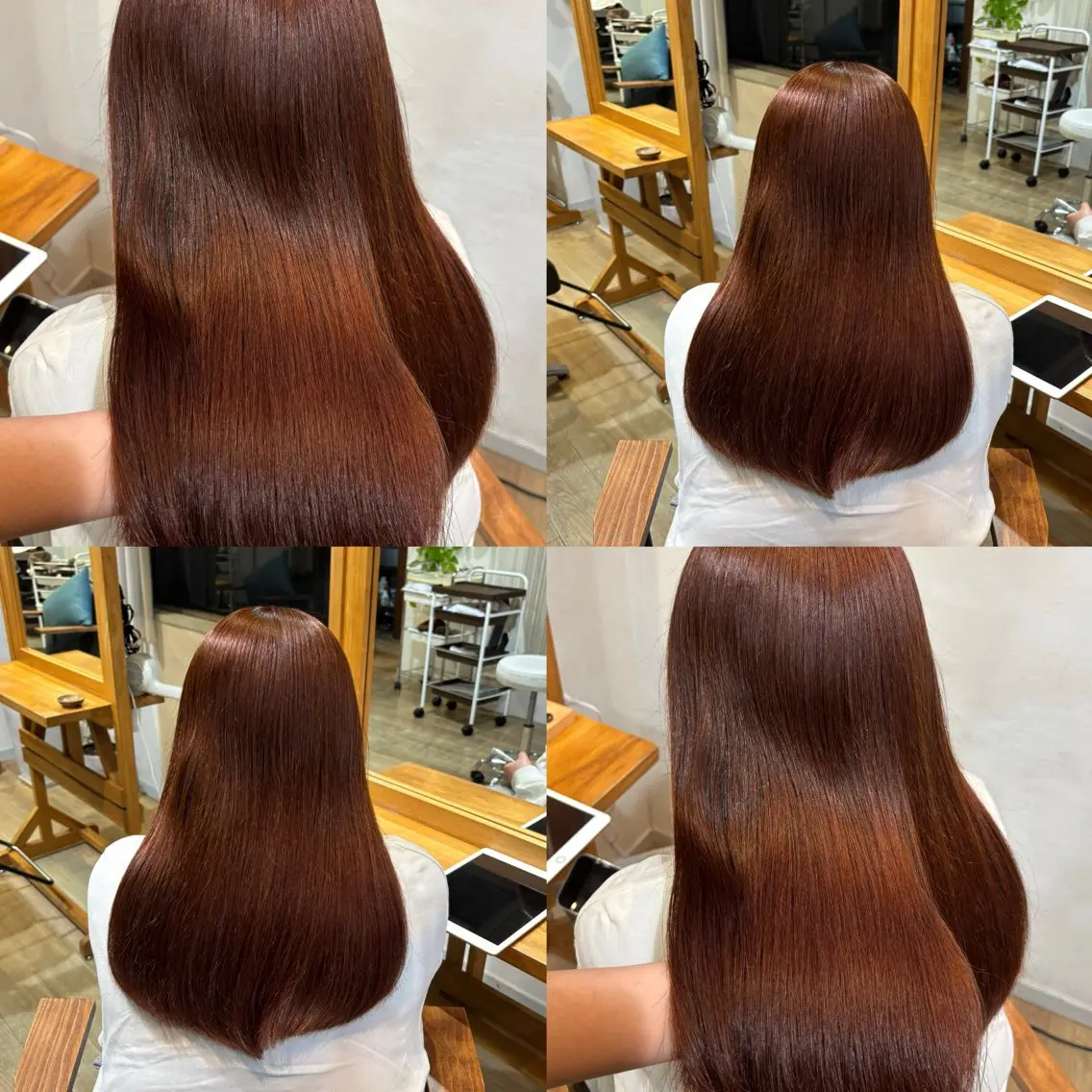 ロング カラー ヘアカラー トリートメント RINNO🌷透明感 カラー/髪質改善のヘアスタイル