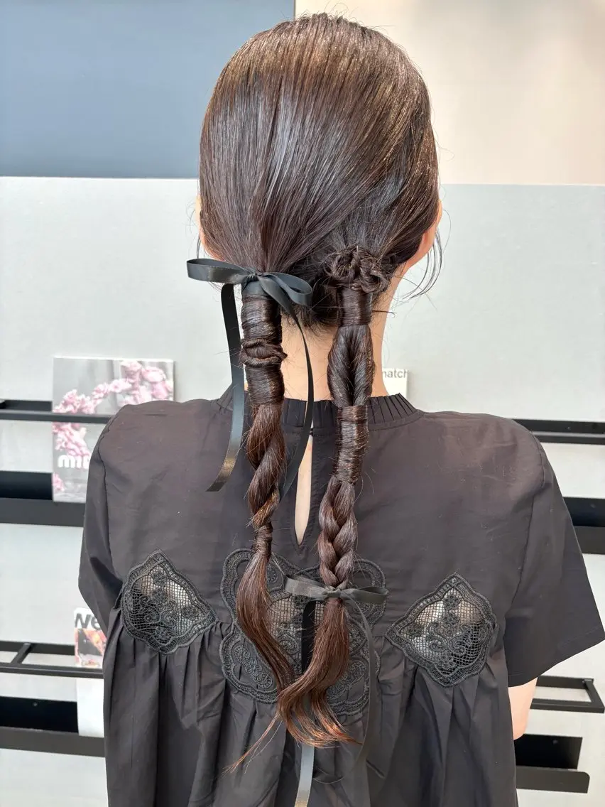 ロング ヘアアレンジ ヘアセット 透明感カラー/ レイヤーkotonoのヘアスタイル
