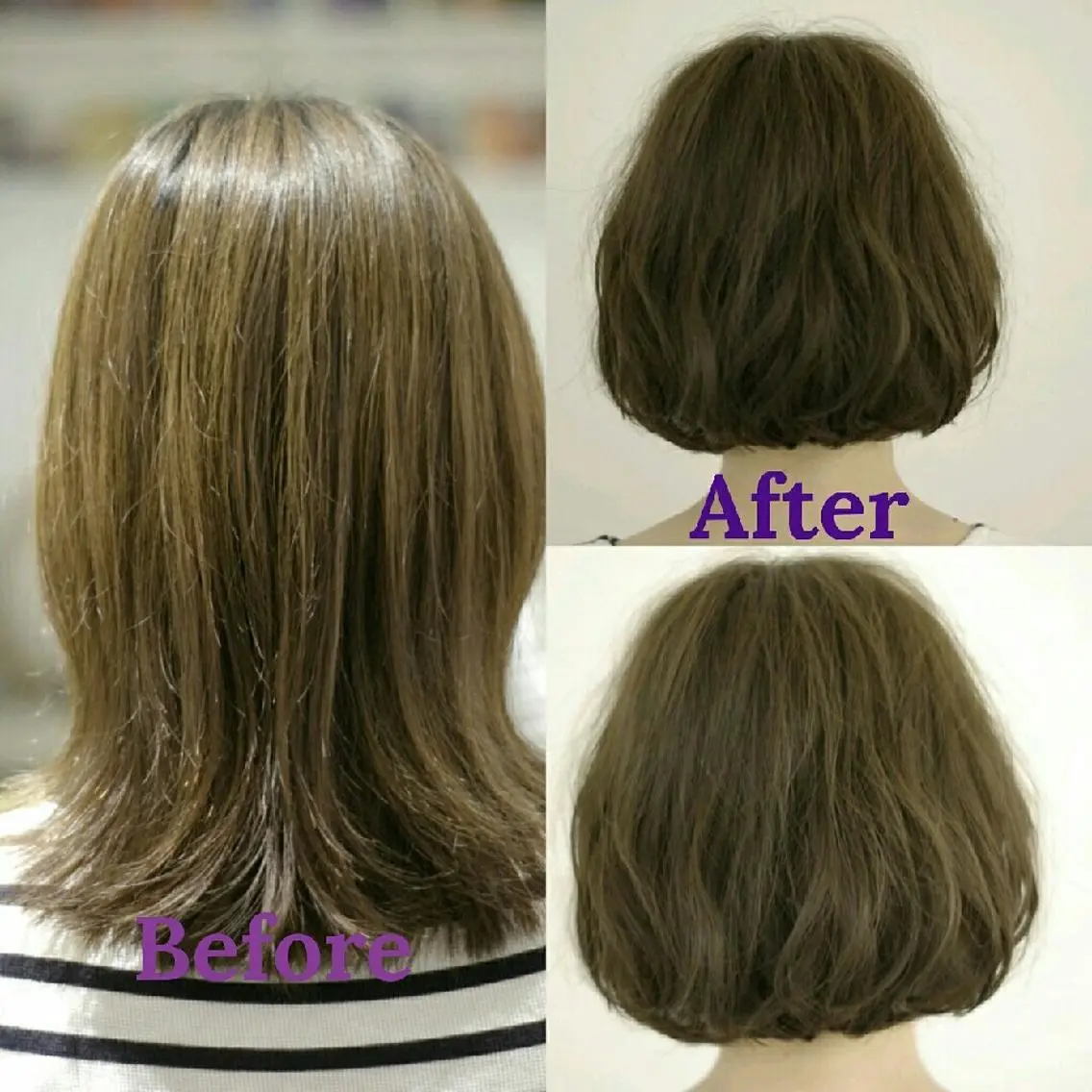 ショート カラー ボブ 川俣 洋仁のヘアスタイル