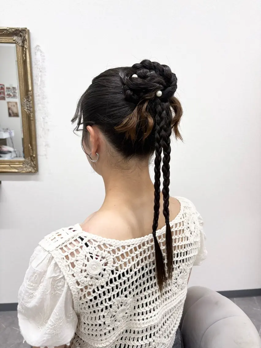 ヘアアレンジ ヘアセット ヘアサロン ミカヅキのヘアスタイル