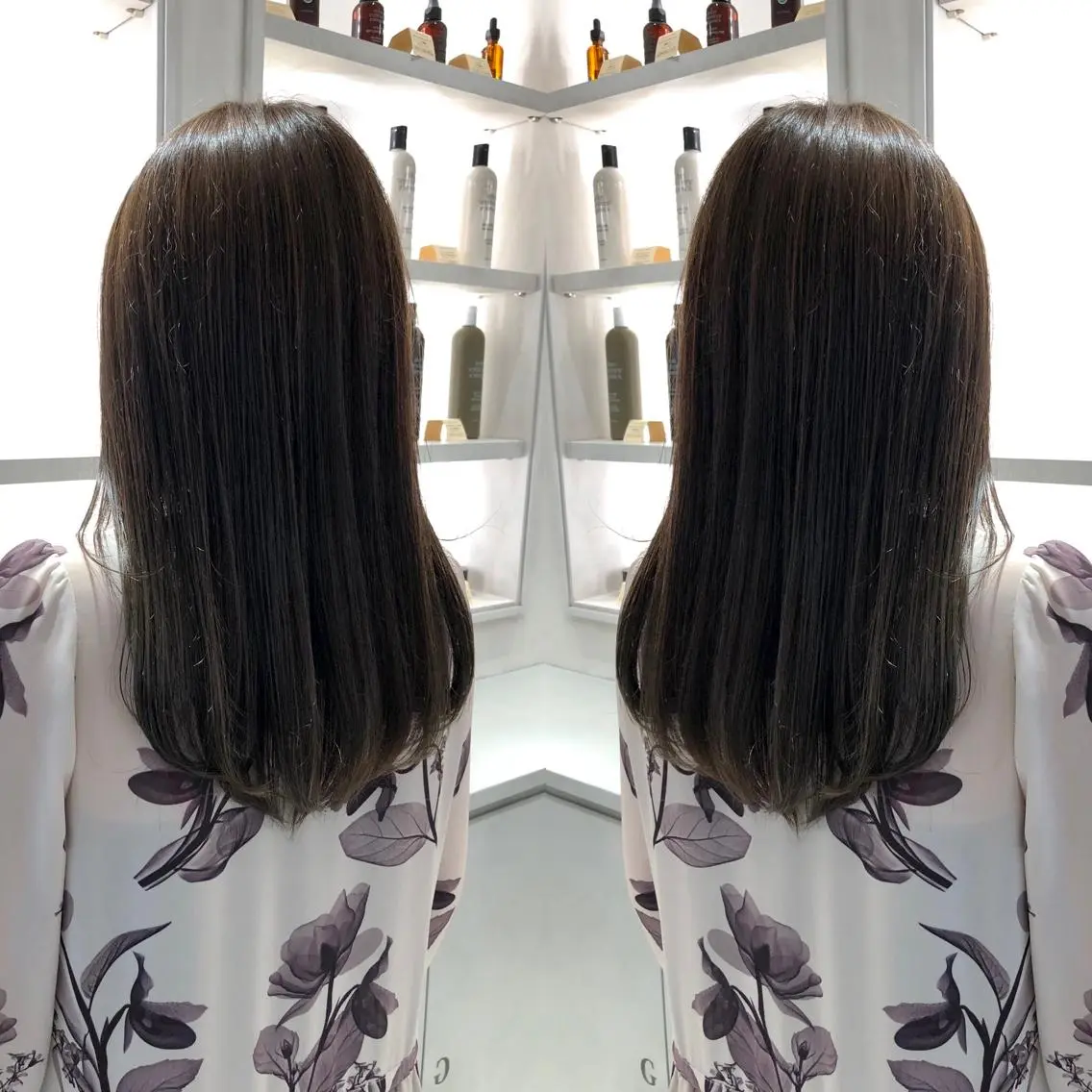 セミロング カラー カット ヘアカラー トリートメント 天野 涼のヘアスタイル