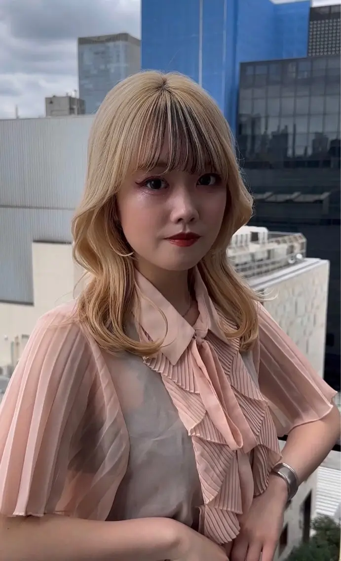 ロング カラー パーマ ヘアアレンジ メンズ キッズ ネイル マツエク・マツパ アイブロウ ⭐️銀座/ショート/ 艶カラー/りょうがのヘアスタイル
