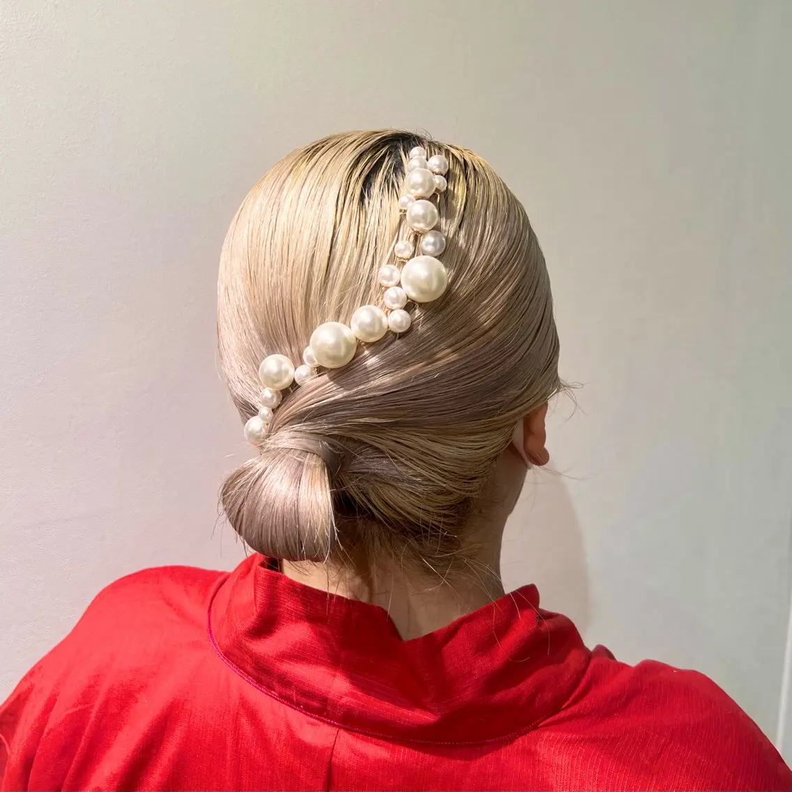セミロング ヘアアレンジ 結婚式・ブライダル 浴衣 ヘアセット 𝙎𝙚𝙞𝙧𝙖 ☆カット/パーマのヘアスタイル