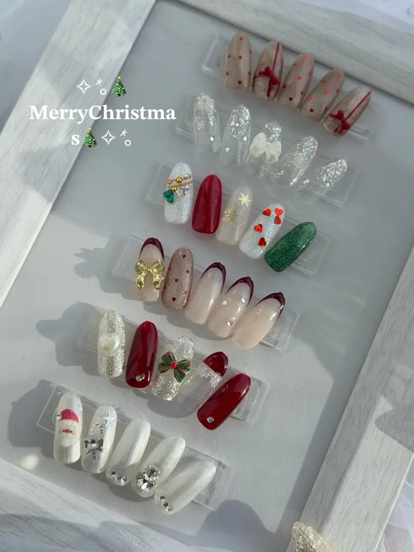 クリスマス限定デザインコース、新規様他店オフ、マグネット3色＋デザインの写真