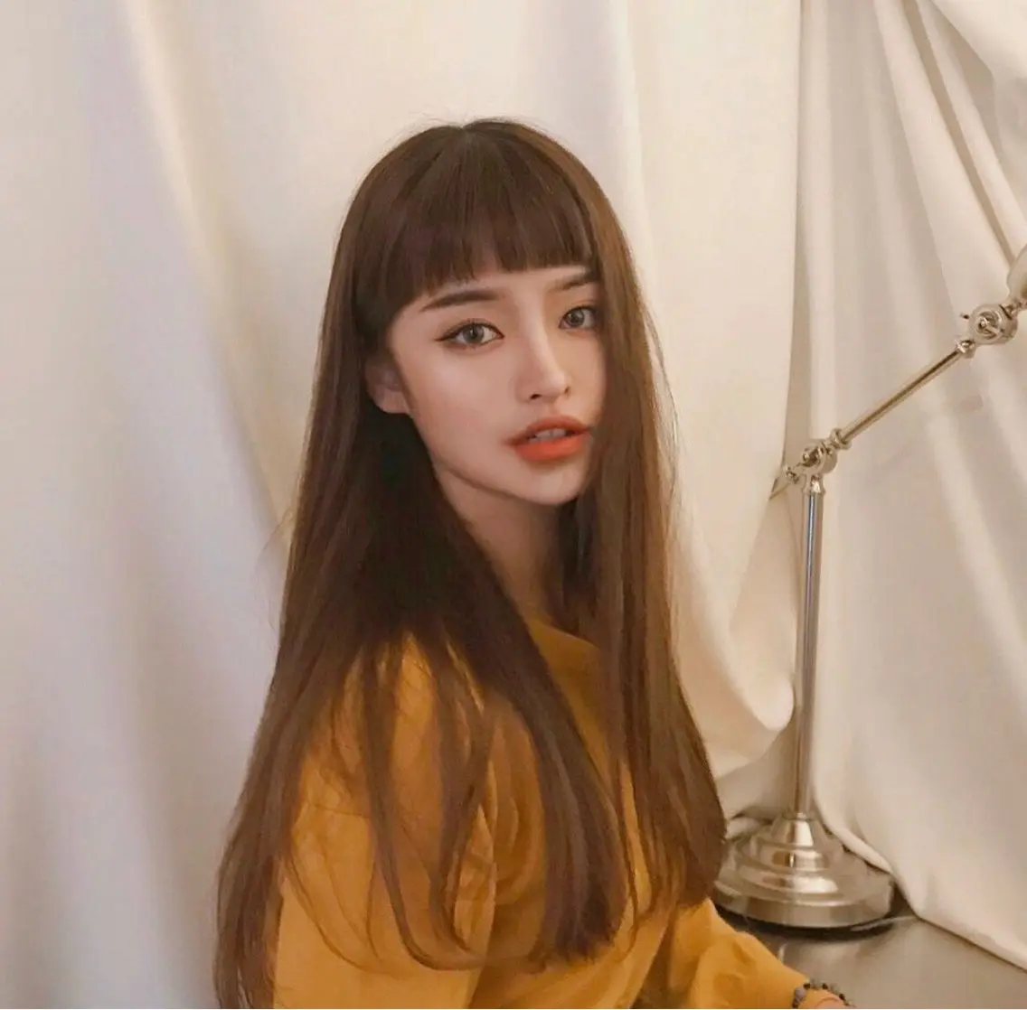 ロング カット ヘアカラー トリートメント Lino by hoNuaのヘアスタイル
