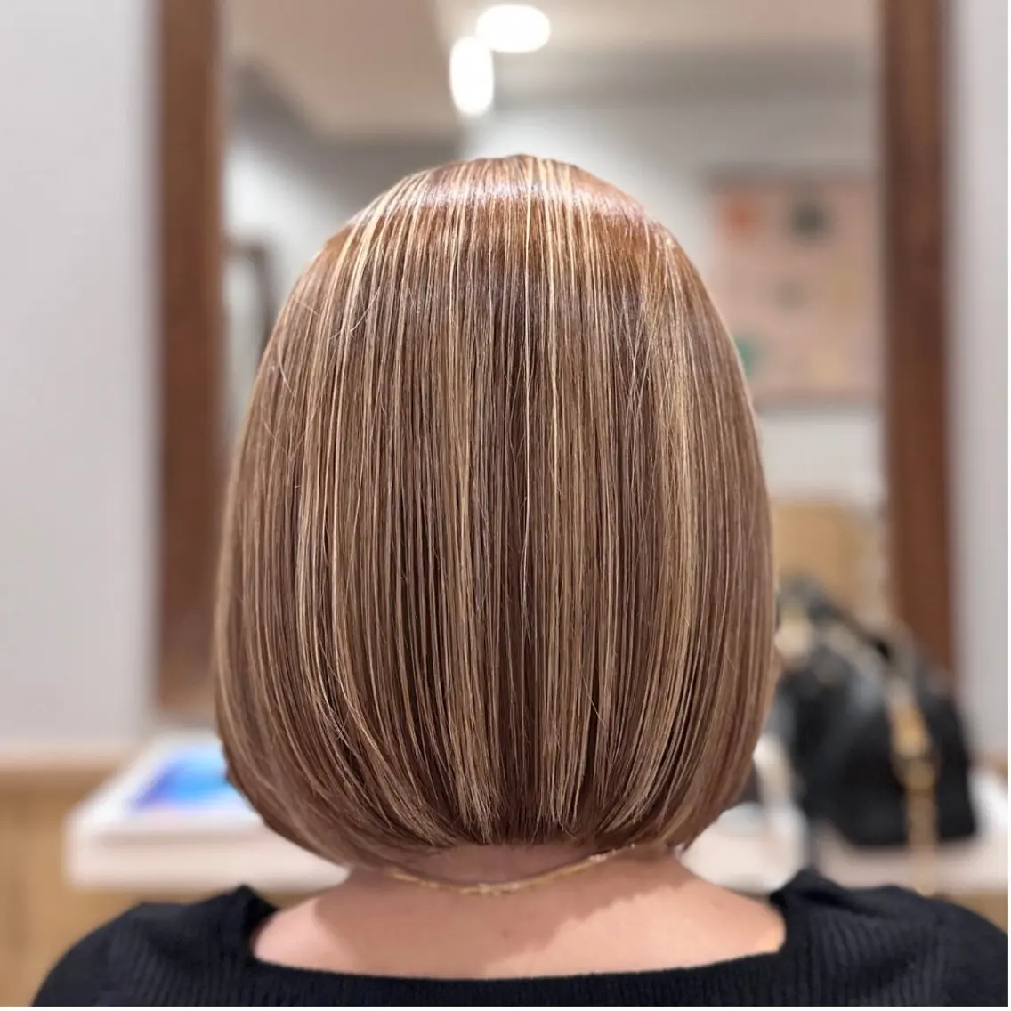 ミディアム ハイライト レイヤーカット 村松圭介 立川駅徒歩3分のヘアスタイル