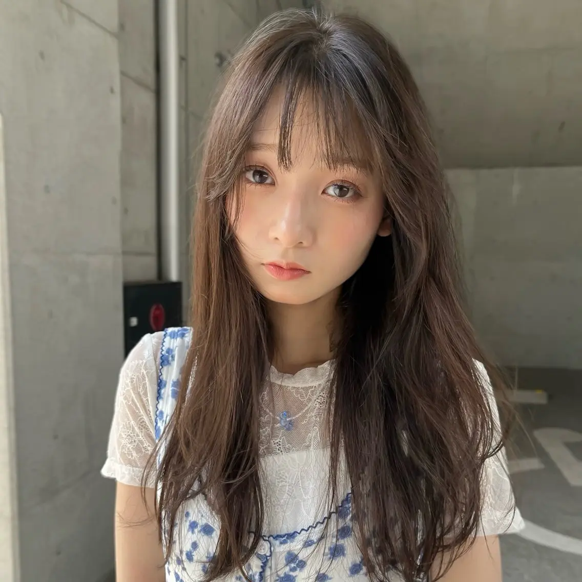 セミロング カット ヘアカラー たおちゃん／レイヤー ／透明感カラーのヘアスタイル