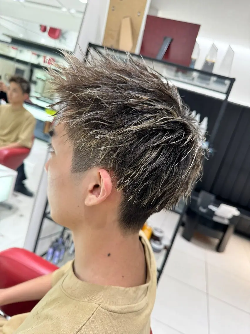 【メンズ限定】カット➕パーマ➕メッシュ💙  ̖́-の写真