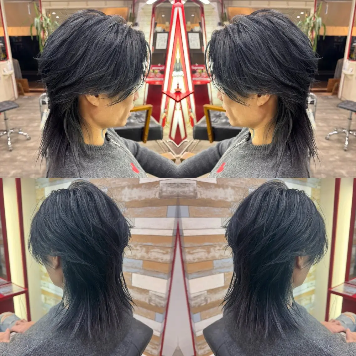 ミディアム カラー メンズ カット ヘアカラー トリートメント ✨️眉毛、派手髪、 ハイトーンShinの眉毛・アイブロウイメージ