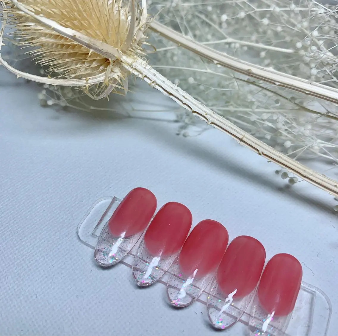 ネイル クリアネイル フレンチネイル スカルプネイル SYR nail salonのネイルデザイン