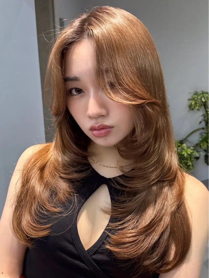 ロング カラー 艶カラー🐳🫧 サヤカ 🐳のヘアスタイル