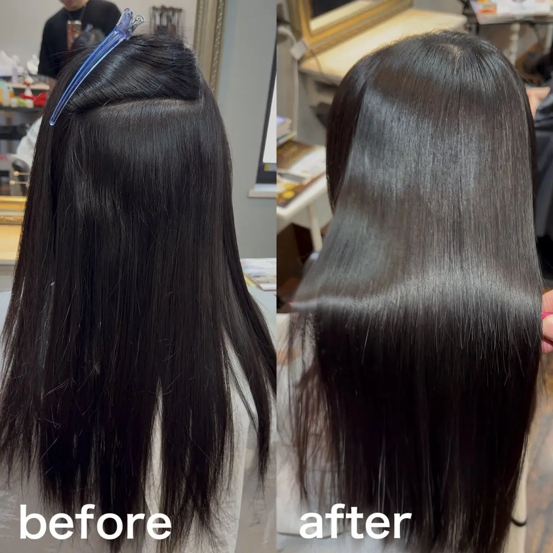 ロング 伸ばしかけ ロング 縮毛矯正 トリートメント BLOOM柏 Kazuのヘアスタイル