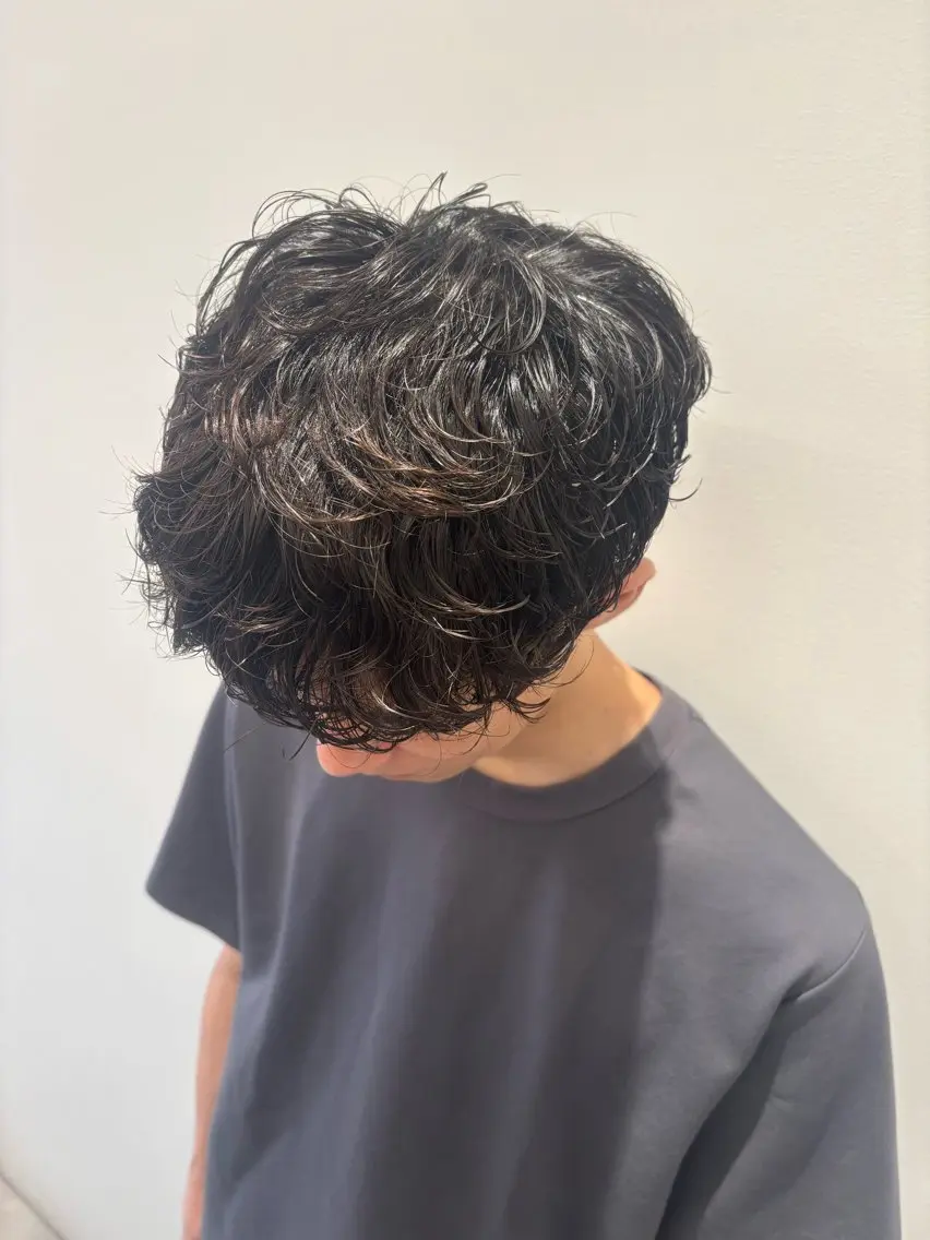 メンズ メンズパーマ ミズノ アイ 🪅のヘアスタイル