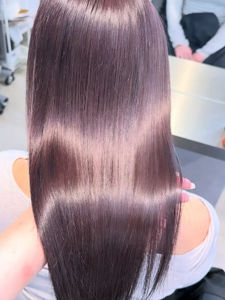 ロング ヘアカラー トリートメント ナナ♡レイヤーカット ♡似合わせカラーのヘアスタイル