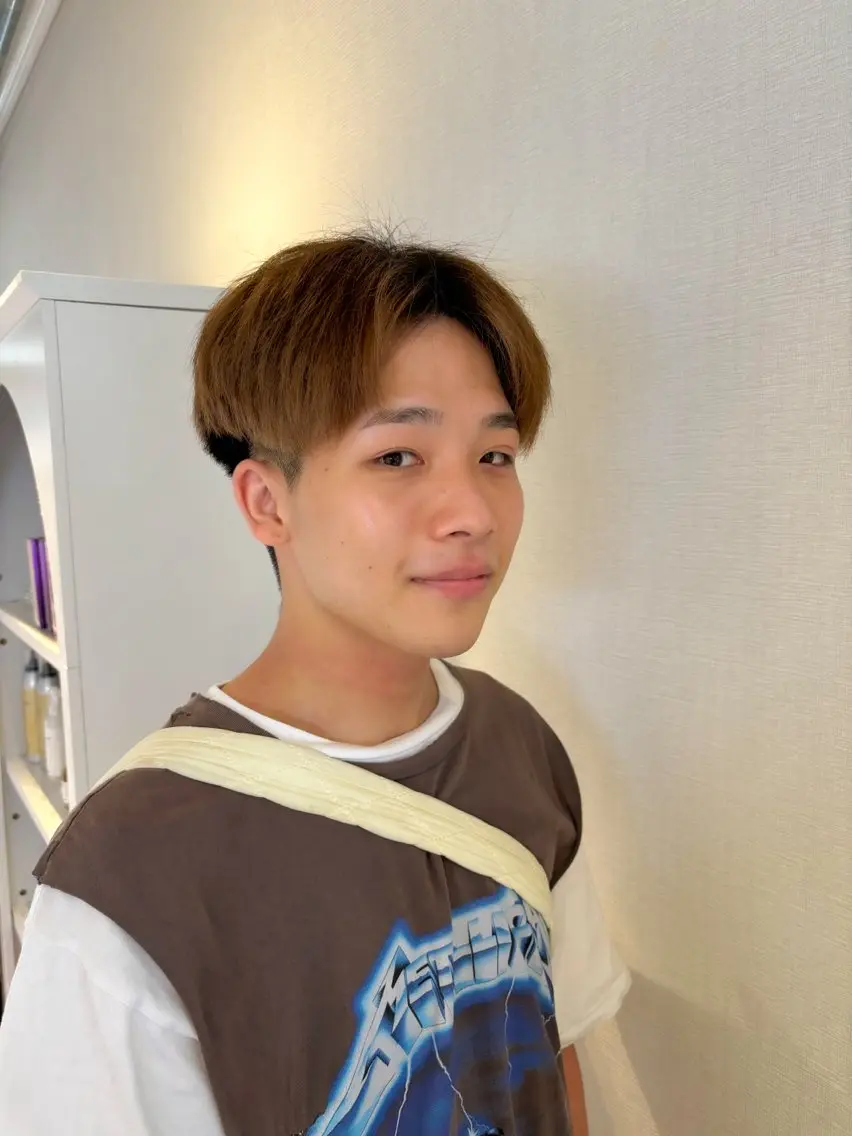 👦🏻メンズカット+ブリーチカラー🐸の写真