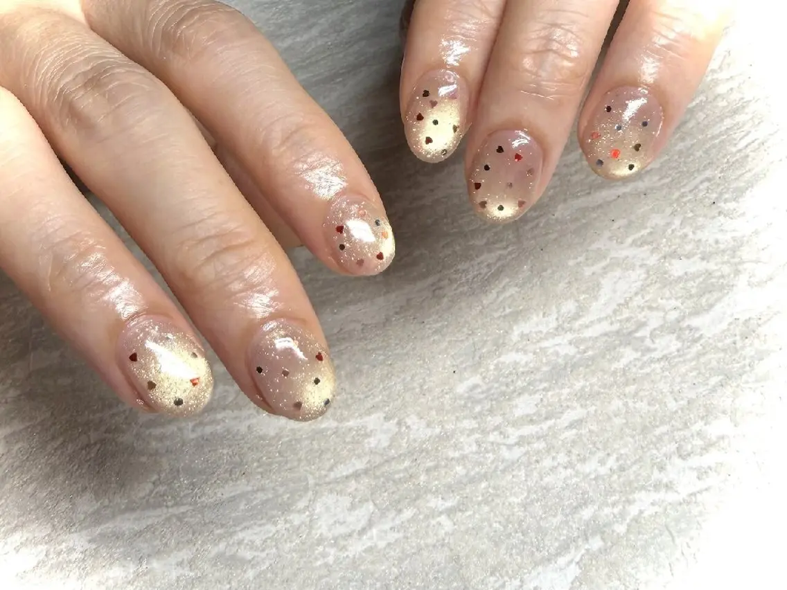 ネイル フラッシュネイル フラッシュマグ ホログラムネイル キラキラネイル シンプルネイル ハンドネイル JULIE NAILのネイルデザイン