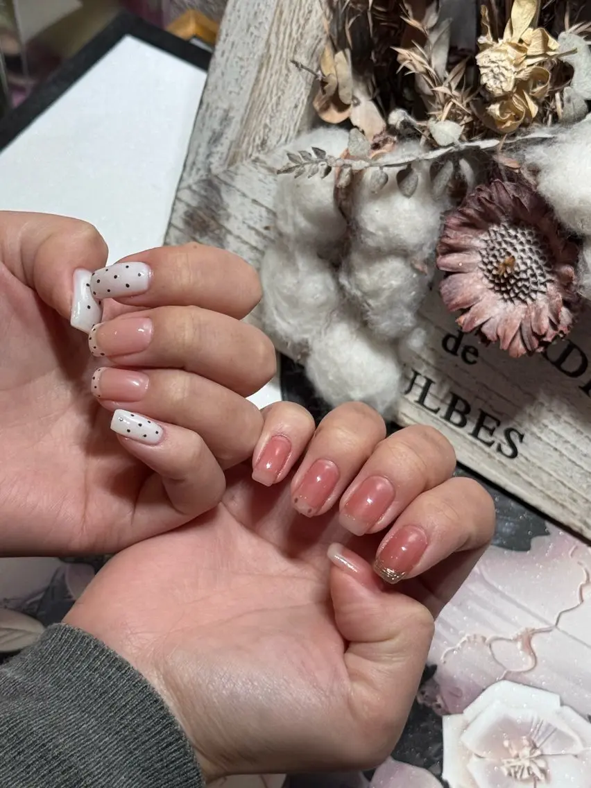 ネイル アートネイル フットネイル ジェルネイル ハート マグネットネイル Babarla Nailのネイルデザイン