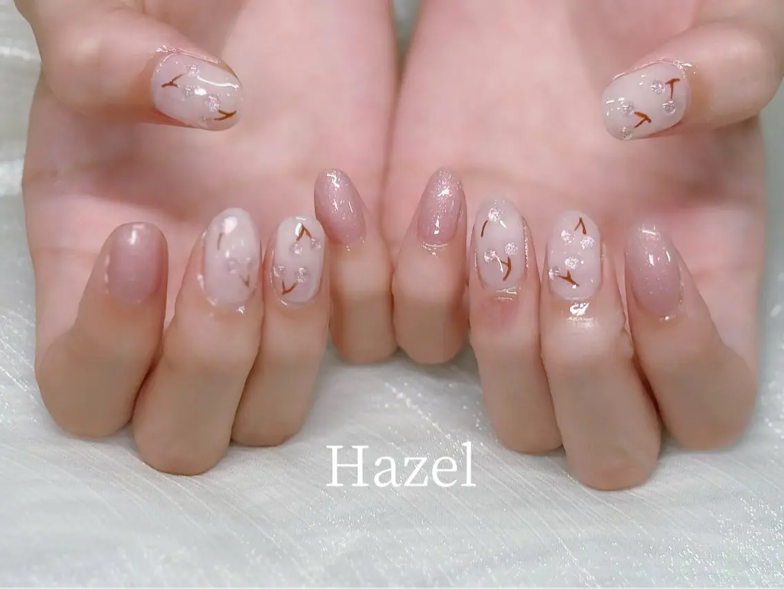 ネイル 韓国ネイル ワンホンネイル ♡Hazel 吉祥寺♡のネイルデザイン