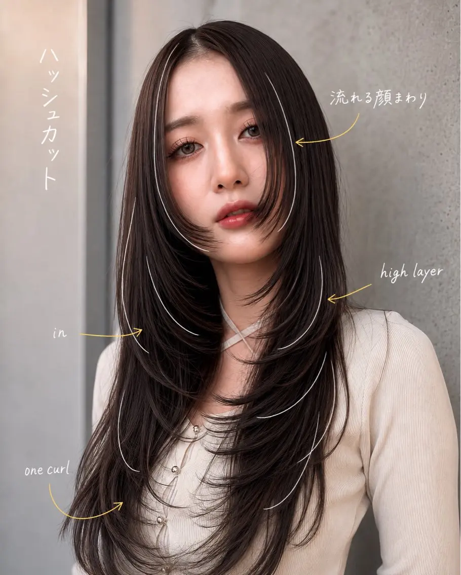 セミロング カラー ヘアアレンジ カット ヘアカラー トリートメント 🌫️大人韓国ヘア 🌫️naoyaのヘアスタイル