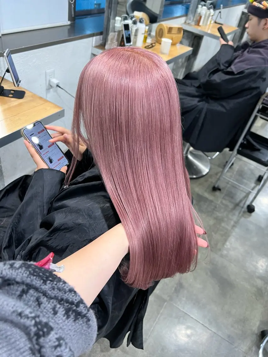 ❤️🔥期間限定❤️🔥【ハイトーンカラー】💖ダブルカラー+トリートメント💖️🫧ケアブリーチ込️🫧の写真