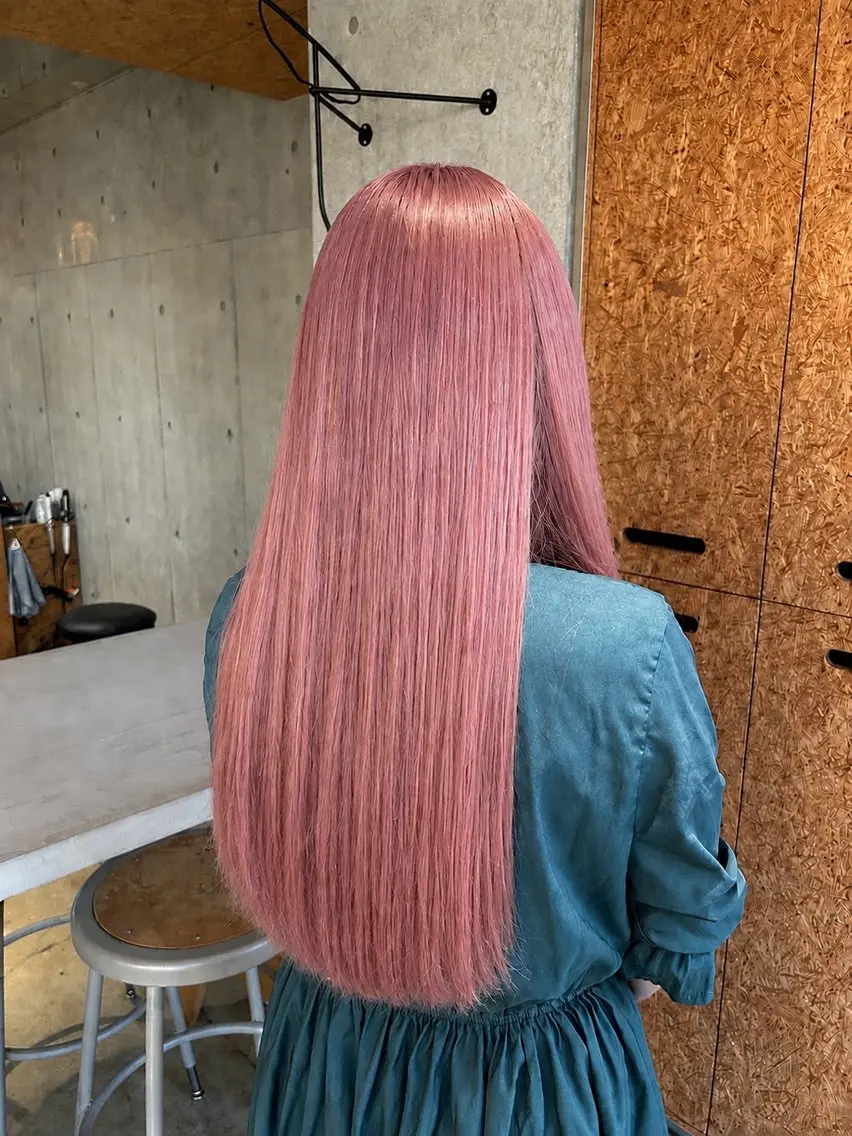 カラー ピンクカラー ヘアカラー keshiki saki‎͙͘͡★のヘアスタイル