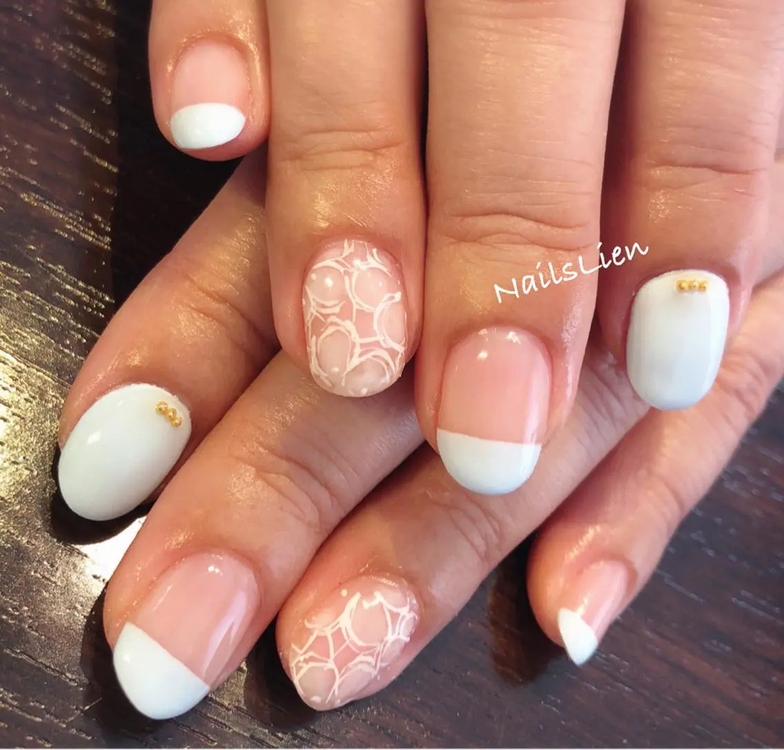 ネイル ブルー フラワーネイル 夏ネイル studio e n / RiNのネイルデザイン