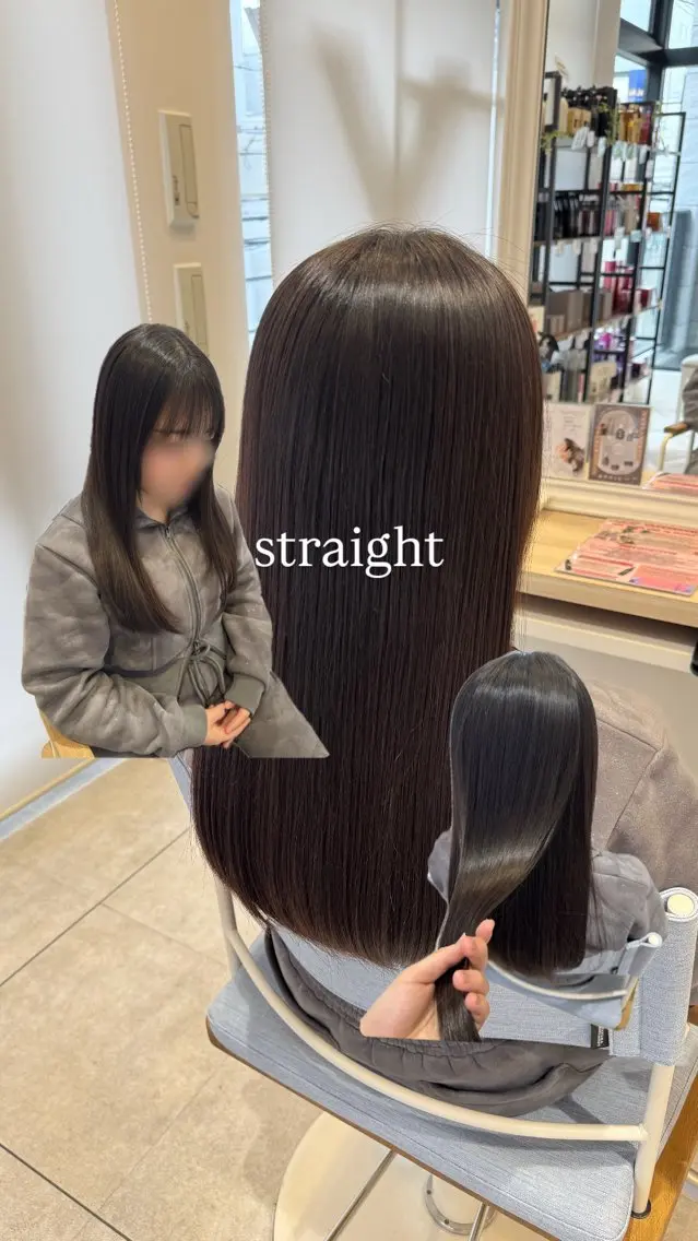 【🎀レディースメニュー🎀】カット＋縮毛矯正の写真
