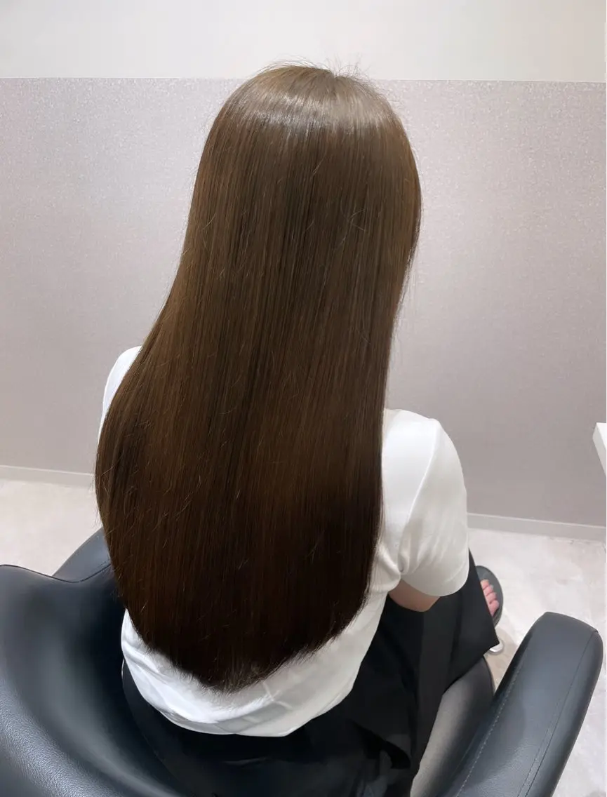 ロング 髪質改善 トリートメント カット ヘアカラー トリートメント ❤︎︎韓国ヘア❤︎︎ 𝑺𝒉𝒊𝒉𝒐のヘアスタイル