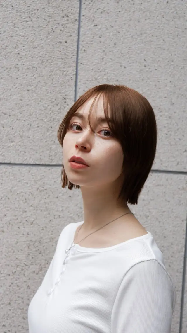 ショート 縮毛矯正/髪質改善 /艶カラー/こうめいのヘアスタイル